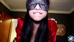 TEEN 18YO DEEPTHROAT Training For Christmas! P1 Facefuck Throatfuck Blowjob